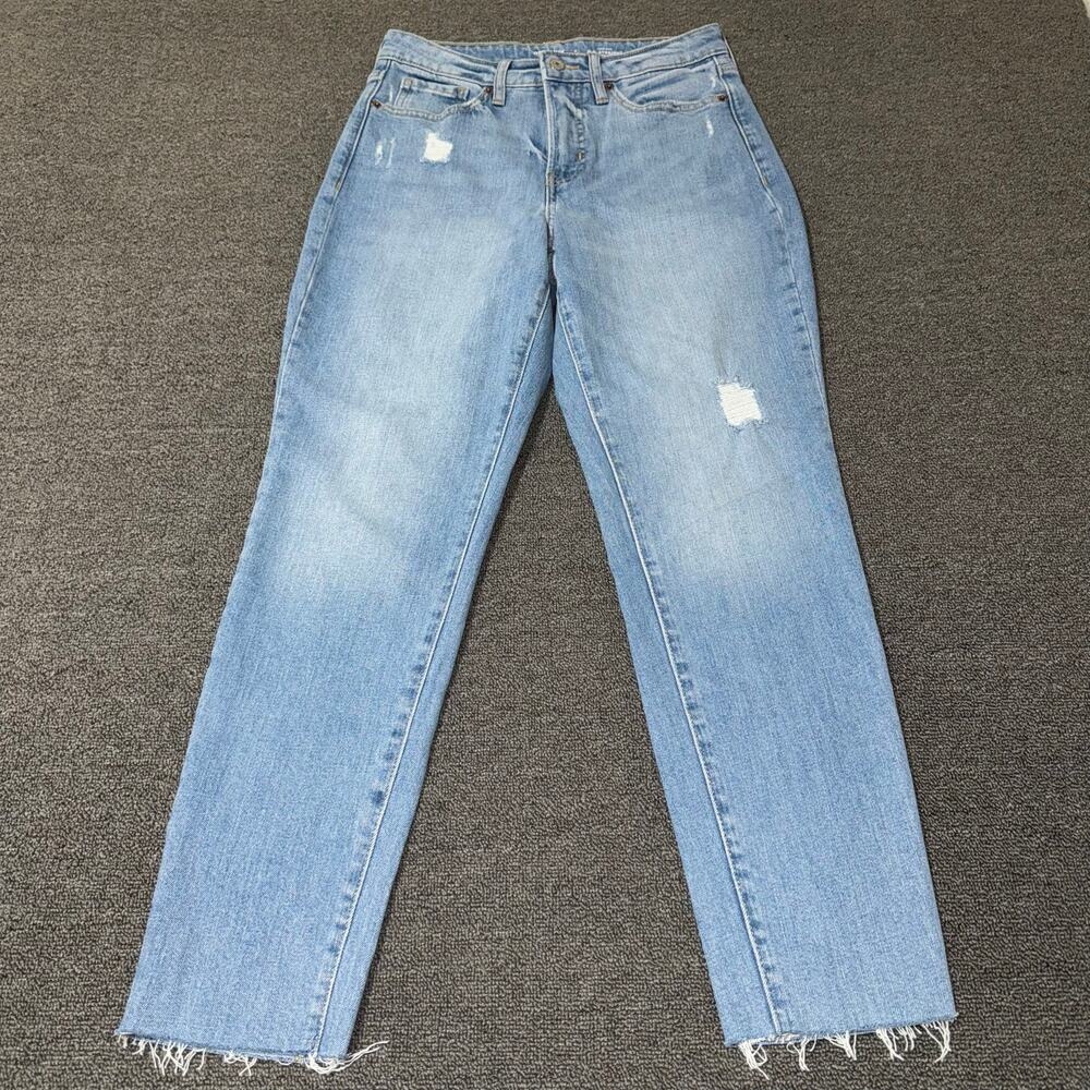 Old Navy High-Rise O.G. Straight Jeans Women's Size 4 Blue Light Wash Denim